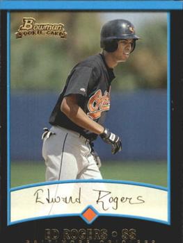 2001 Bowman - Gold #423 Ed Rogers Front