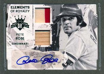 2016 Panini Diamond Kings - Elements of Royalty Framed Green Signatures #ERS-PR Pete Rose Front