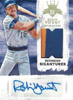 2016 Panini Diamond Kings - Sovereign Signatures Prime #SS-RY Robin Yount Front