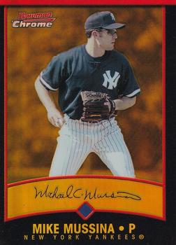 2001 Bowman Chrome - Gold Refractors #46 Mike Mussina  Front