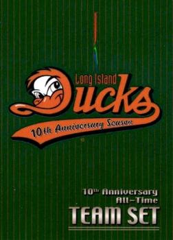 2009 Choice Long Island Ducks 10th Anniversary All-Time Team #NNO Checklist Front