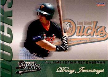 2009 Choice Long Island Ducks 10th Anniversary All-Time Team #3 Doug Jennings Front