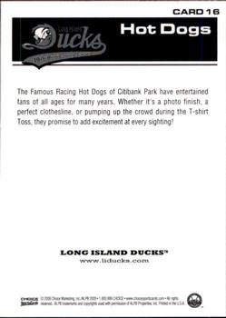 2009 Choice Long Island Ducks 10th Anniversary All-Time Team #16 Hot Dogs Back