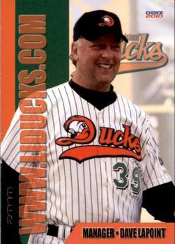 2010 Choice Long Island Ducks #25 Dave LaPoint Front