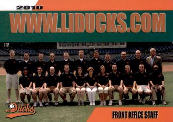 2010 Choice Long Island Ducks #30 Front Office Staff Front