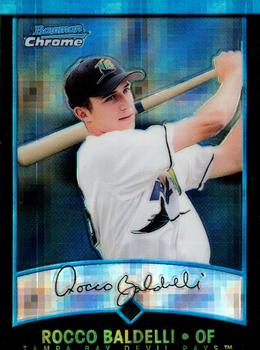 2001 Bowman Chrome - X-Fractors #204 Rocco Baldelli  Front