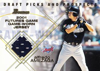 2001 Bowman Draft Picks & Prospects - Futures Game Relics #FGR-AA Alfredo Amezaga  Front