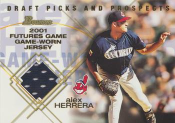 2001 Bowman Draft Picks & Prospects - Futures Game Relics #FGR-AH Alex Herrera  Front