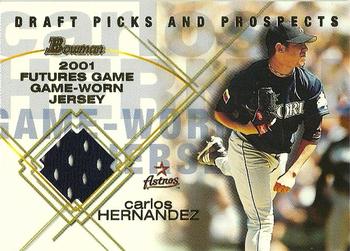2001 Bowman Draft Picks & Prospects - Futures Game Relics #FGR-CH Carlos Hernandez  Front