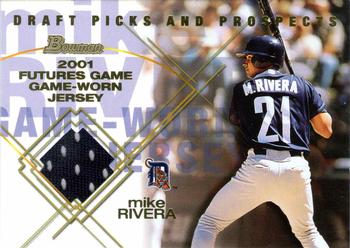 2001 Bowman Draft Picks & Prospects - Futures Game Relics #FGR-MR Mike Rivera  Front