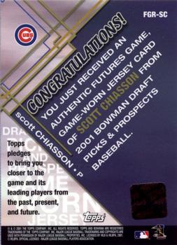 2001 Bowman Draft Picks & Prospects - Futures Game Relics #FGR-SC Scott Chiasson  Back