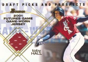 2001 Bowman Draft Picks & Prospects - Futures Game Relics #FGR-TB Toby Hall  Front