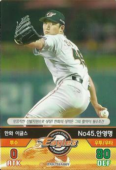 2016 SMG Ntreev Baseball's Best Players Diamond Winners #PA02-HA009 Yung-Myung An Front