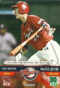 2016 SMG Ntreev Baseball's Best Players Diamond Winners #PA02-KI007 Da-Won Kim Front