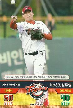 2016 SMG Ntreev Baseball's Best Players Diamond Winners #PA02-KI008 Ju-Hyung Kim Front