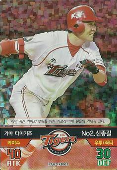 2016 SMG Ntreev Baseball's Best Players Diamond Winners - Kira #PA02-KI003 Jong-Gil Shin Front