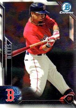 2016 Bowman Chrome #22 Mookie Betts Front