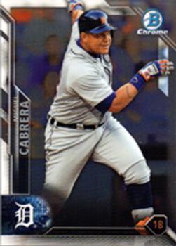 2016 Bowman Chrome #86 Miguel Cabrera Front