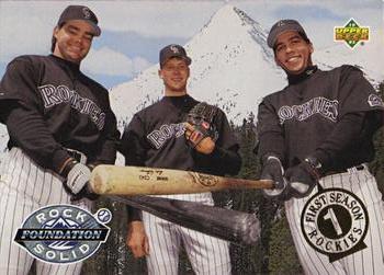 1993 Upper Deck Colorado Rockies #478 Rock Solid Foundation (Dante Bichette / Dave Nied / Andres Galarraga) Front