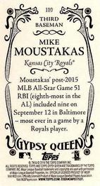 2016 Topps Gypsy Queen - Mini #100 Mike Moustakas Back