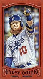 2016 Topps Gypsy Queen - Mini Red #192 Justin Turner Front