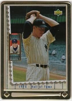 1995 Upper Deck Baseball Heroes Mickey Mantle 8-Card Tin #8 1974 - Hall of Fame Front