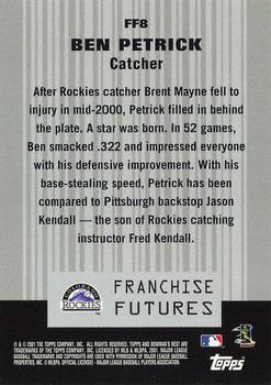 2001 Bowman's Best - Franchise Futures #FF8 Ben Petrick  Back