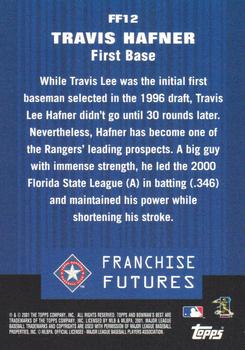 2001 Bowman's Best - Franchise Futures #FF12 Travis Hafner  Back