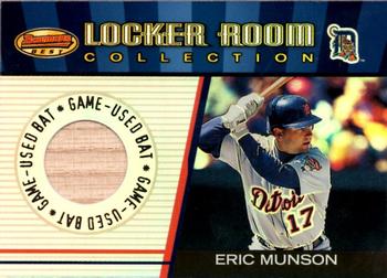 2001 Bowman's Best - Locker Room Collection Lumber #LRCL-EM Eric Munson  Front