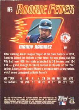 2001 Bowman's Best - Rookie Fever #RF6 Manny Ramirez  Back