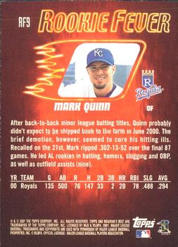 2001 Bowman's Best - Rookie Fever #RF9 Mark Quinn  Back