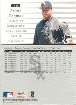 2001 Donruss - 1999 Retro #16 Frank Thomas Back