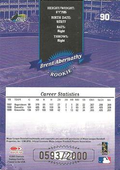 2001 Donruss - 2000 Retro #90 Brent Abernathy Back