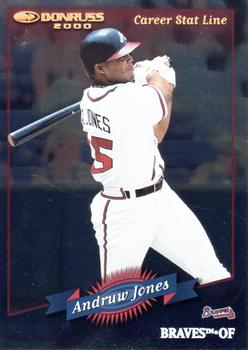 2001 Donruss - 2000 Retro Stat Line Career #11 Andruw Jones Front
