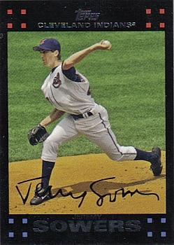 2007 Topps Cleveland Indians #CLE2 Jeremy Sowers Front