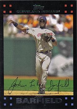 2007 Topps Cleveland Indians #CLE4 Josh Barfield Front