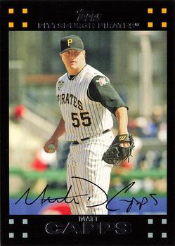 2007 Topps Pittsburgh Pirates #PIT3 Matt Capps Front