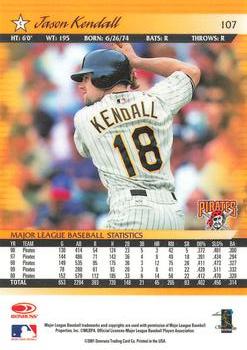 2001 Donruss - Baseball's Best Bronze #107 Jason Kendall  Back