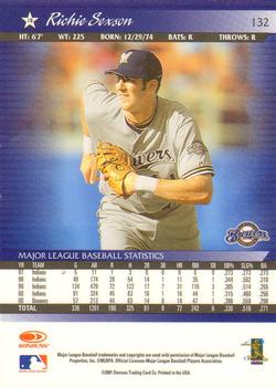 2001 Donruss - Baseball's Best Bronze #132 Richie Sexson  Back