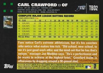 2007 Topps Tampa Bay Devil Rays #TBD2 Carl Crawford Back