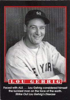 2000 ALS Promotional Lou Gehrig #NNO Lou Gehrig Front