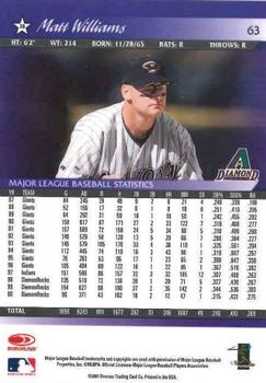 2001 Donruss - Baseball's Best Gold #63 Matt Williams  Back