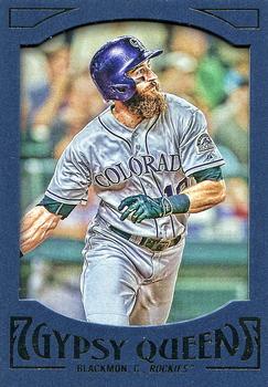 2016 Topps Gypsy Queen - Framed Blue #24 Charlie Blackmon Front