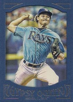 2016 Topps Gypsy Queen - Framed Blue #91 Chris Archer Front