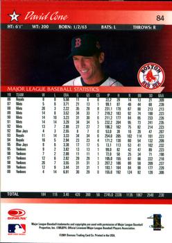 2001 Donruss - Baseball's Best Silver #84 David Cone  Back