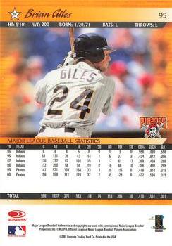 2001 Donruss - Baseball's Best Silver #95 Brian Giles  Back
