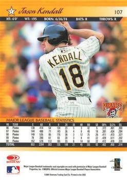 2001 Donruss - Baseball's Best Silver #107 Jason Kendall  Back