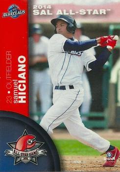 2014 Brandt South Atlantic League North Division All-Stars #9 Samuel Hiciano Front