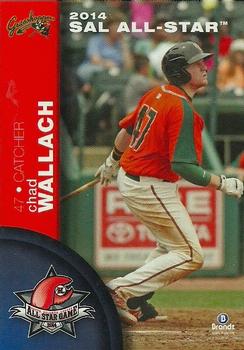 2014 Brandt South Atlantic League North Division All-Stars #21 Chad Wallach Front