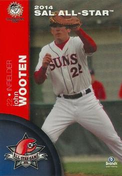 2014 Brandt South Atlantic League North Division All-Stars #24 John Wooten Front